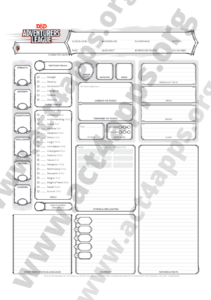blank character sheet dnd 5e pdf